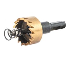 Коронка HSS с нитридтитановым покрытием по металлу 26 мм DENZEL 724105 