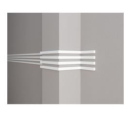 Стеновой молдинг Decor-Dizayn ударопрочный влагостойкий под покраску 20Х10Х2000 мм DD610 