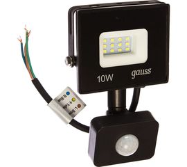 Светодиодный прожектор Gauss Elementary LED 10W 700lm IP65 6500К SQ628511310 