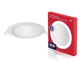 Светодиодная встраиваемая панель REV SuperSlim Round, круглая Ф230мм, 18W, 4000К 28946 3 