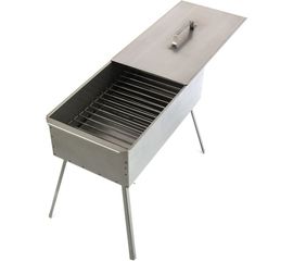 Двухъярусная коптильня с поддоном на ножках PALISAD 500x270x175 мм, 0.8 мм 69527 