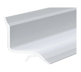 Бордюр для ванны на плитку GRACE ПВХ, 23 мм, 1.85 м, белый УТ000014588 