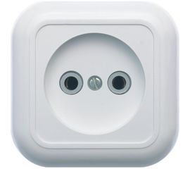 Розетка Кунцево-Электро ВАЛЕНТИНА открытой установки, одноместный РА10-266 7638 