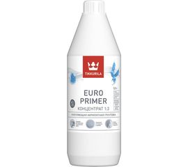Акрилатная грунтовка Tikkurila EURO PRIMER концентрат 1:3, укрепляющая 0,9 40470 