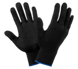 Нейлоновые перчатки Фабрика перчаток с ПВХ 15 класс черные Н-15-ЧЕР-(S-L) 