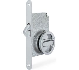 Ручка с замком для раздвижных дверей Palladium 03 BK CP 11948 