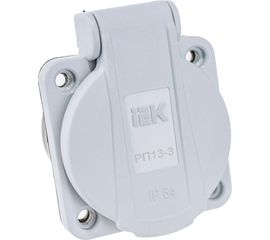 Панельная розетка IEK MAGNUM SCHUKO РП13-3, IP54, серый PSN71-016-3-2-54-K03 
