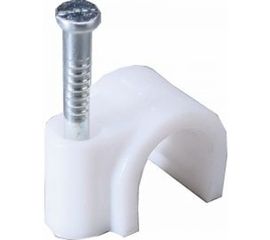 Пластиковая круглая скоба с гвоздем FORTISFLEX СПК 7 50шт 50025 