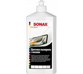 Цветной полироль с воском SONAX белый NanoPro 0,5л 296000 