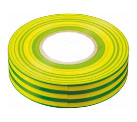 Изоляционная лента STEKKER 0,13x19 мм, 10 м, желто-зеленая, INTP01319-10 32837 