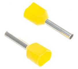 Наконечник-гильза IEK, НГИ2 1,0-10, желтый, 20шт UTE10-4-D2-3-100 