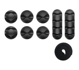 Набор крепежа для проводов ONKRON CM1, чёрный CM-1B 