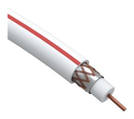 Коаксиальный кабель ЭРА SAT 50 М, 75 Ом, Cu/, PVC, цвет белый Б0044620 