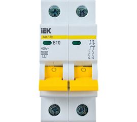 Автоматический выключатель IEK ВА47-29 2Р 10А 4,5кА х-ка В MVA20-2-010-B 