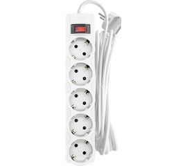 Сетевой фильтр Cbr 5 евророзеток длина кабеля 5 метров цвет белый коробка CSF 2505-5.0 White CB 