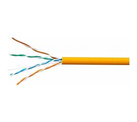 Кабель SkyNet Premium UTP-LSZH 4x2x0,51, медный, FLUKE TEST, кат.5e, однож., 305 м, box, оранжевый CSP-UTP-LSZH-4-CU 