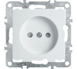 1-местная розетка STEKKER без заземления, механизм, 250В, 10А с защитной шторкой, белый PST10-9109-01 39316 