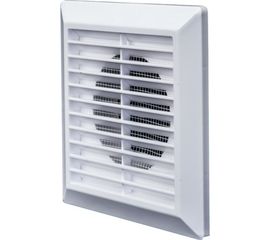 Решетка разъемная с москитной сеткой (d=125 мм; 175х175х38 мм; наклонные жалюзи) Эвент Э1717Р12,5Ф 
