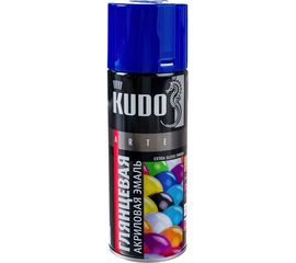 Акриловая высокоглянцевая эмаль KUDO (аэрозоль; ультрамарин; 520 мл; RAL 5002) KU-A5002 