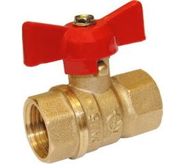 Шаровой кран БАЗ 11Б27п1 Ду25, А30/1, вр/вр, бабочка, латунь БАЗ.А30.1.25 