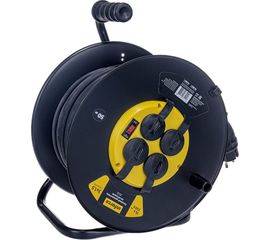 Силовой удлинитель на катушке Inforce 4 гнезда, с/з КГт 3х1,5 16A 50м IP44 09-15-02 