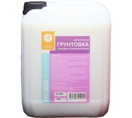 Грунтовка глубокого проникновения APIS Оптима, белый, канистра 5 кг 4665296510020 