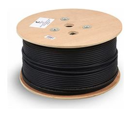 Кабель Cabeus витая пара экранированная FTP, 4 пары, одножильный, FTP-4P-CAT.5E-SOLID-OUT-LSZH-UV 