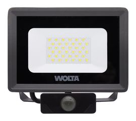 Светодиодный прожектор WOLTA 30Вт 5700К IP65 с датчиком движения 2700 лм WFL-30W/06S 