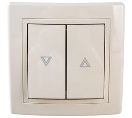 Кнопка выключателя управления жалюзи Aling-conel PRESTIGE 10AX 250В, бежевая 6075.99 113218 