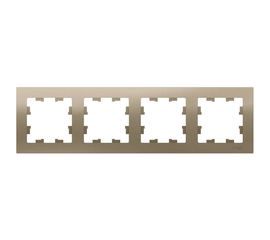 Рамка Schneider Electric 4-м ATLAS DESIGN универсальная, шампань ATN000504 1240309 