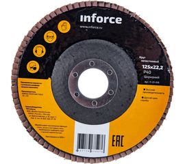 Круг лепестковый (125x22.2 мм; P40; цирконий) Inforce 11-01-616 