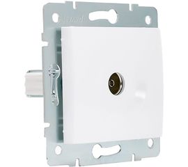 Телевизионная розетка LEZARD KARINA оконечная белая 707-0288-130 