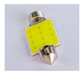Автолампа диод SKYWAY T11 C5W 6W 1 COB диод 1-контурная 36мм белая S08201153 