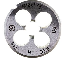Плашка М 12 х1.75 9ХС левая ТМ Туламаш 102692 