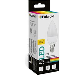 Светодиодная лампа Polaroid 220V C37 5,5W 3000K E14 470lm PL-C3755143 