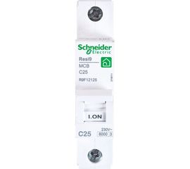 Автоматический выключатель Schneider Electric RESI9 АВ С 25А 1P 6000A R9F12125 