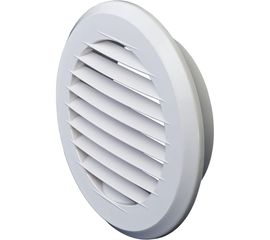 Решетка пластмассовая круглая с фланцем (d=100 мм; 145х145х40 мм) Эвент ПКР 145/100 