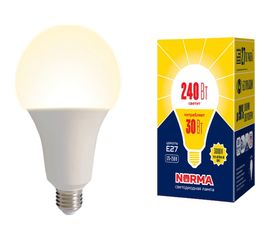 Светодиодная лампа Volpe LED-A95-30W/3000K/E27/FR/NR Форма "A", матовая Серия Norma UL-00005604 