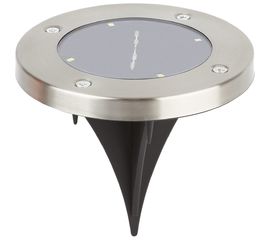 Садовый светильник на солнечной батарее ЭРА ERAST040-08 сталь, пластик, 13 см Б0038502 