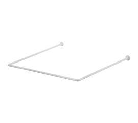 Карниз для ванной Vidage П-образный, с регулируемой длиной цвет: белый, длина 90х90х90 см 1305004 