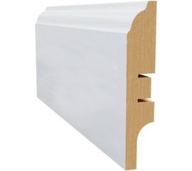 Плинтус белый МДФ LATO 16х81х2400 мм AGIS LT-207-81 