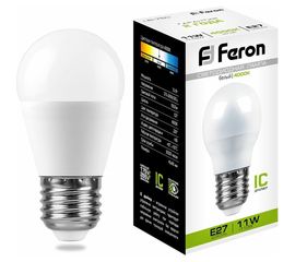 Светодиодная лампа FERON 11W 230V E27 4000K, LB-750 25950 
