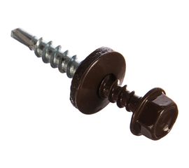 Кровельный саморез ГОСКРЕП 4.8х35 RAL 8017 коричневый шоколад, 60 шт., пл.конт 280 2-0017450 