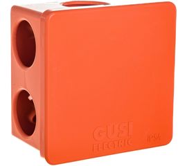 Распределительная коробка GUSI ELECTRIC 70х70х40, 6 муфт, IP54, ОП, негорючая, евро С3В76 Нг 
