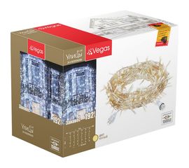 Электрогирлянда-конструктор VEGAS Занавес 24V 192 теплых ламп 6 нитей 55024 