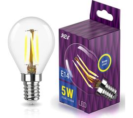 Светодиодная лампа REV, LED G45 E14 5W, 2700K, теплый свет PREMIUM FILAMENT 32357 0 