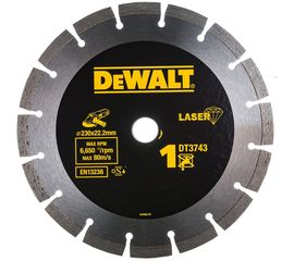 Диск алмазный для УШМ универсальный (230х22,2 мм) DEWALT DT 3743 