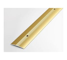 Порог прямой алюминиевый (37 мм, 1,35 м, порошковое покрытие, Золото) ЛУКА 00000002209 