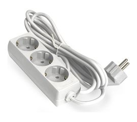 Удлинитель ExeGate ECE-3-5W 3 евророзетки с заземлением, 5м, белый 285809 