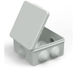 Распределительная коробка Промрукав для прямого монтажа безгалогенная HF атмосферостойкая серая 100х100х50 1 шт 40-03025 